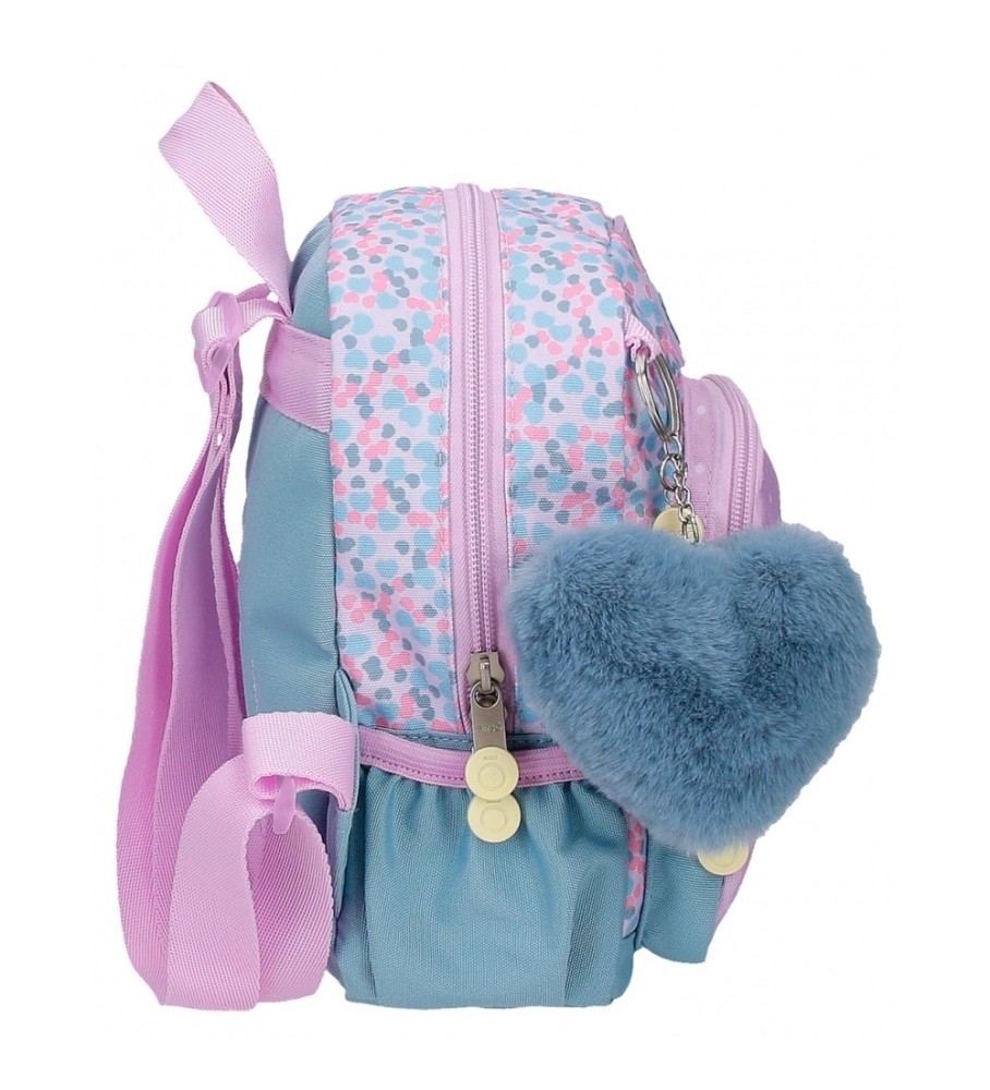 Mochila Joumma Bags Enso Cute Girl, Lilás - 19x23x8cm -