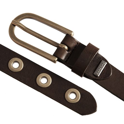 Depeche Smalt Bælte, Dark Brown, 95 cm