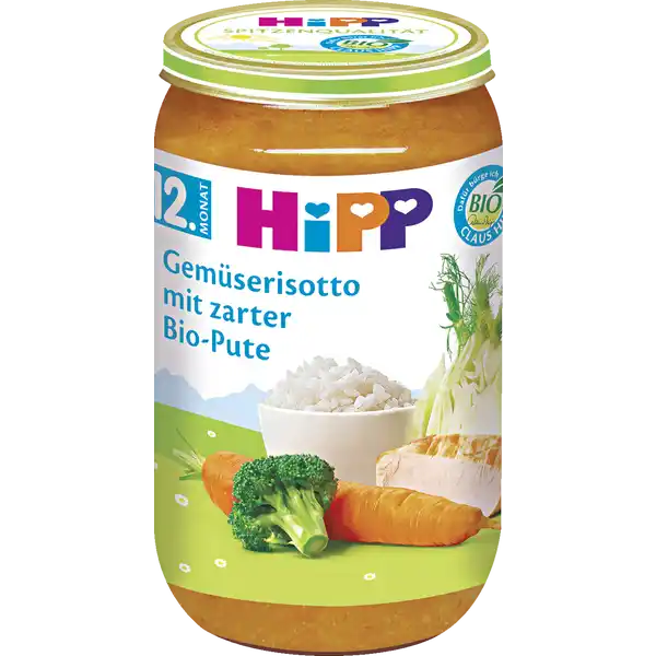 Bio Menü Gemüserisotto mit zarter Bio-Pute