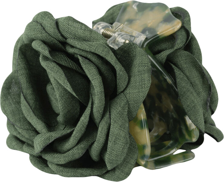 Sui Ava Rosa Hair Claw Dark green