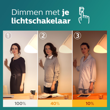 Philips LED spot GU10 50W 3 stuks sceneswitch