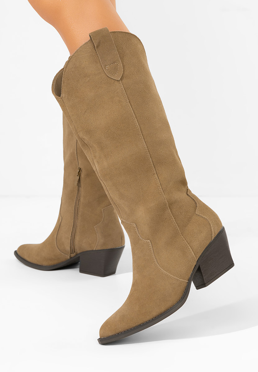 Bottes cowboy femme kaki Hetafe