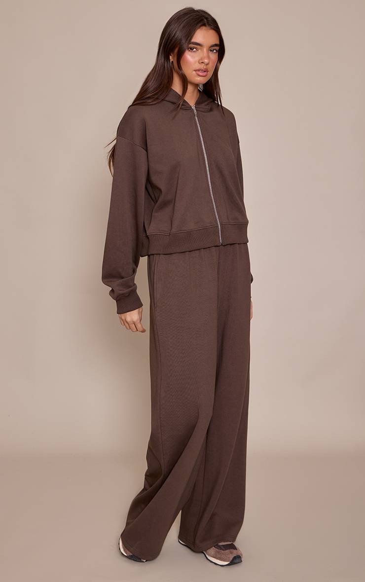 Chocolat Pantalon De Jogging Interlock À Jambes Extra Larges