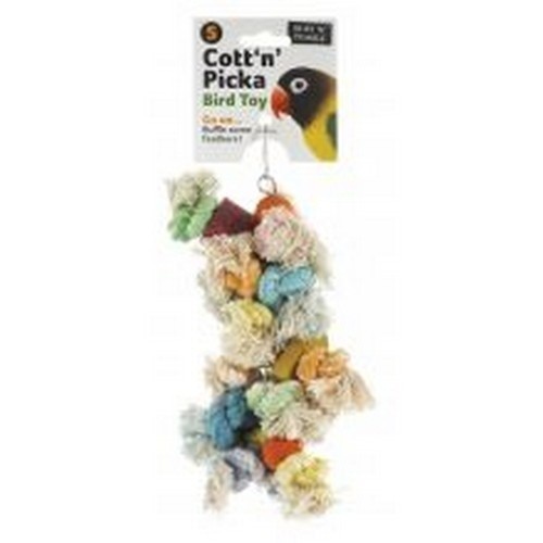 Brinquedo para pássaros Cott N Picka, multicolorido