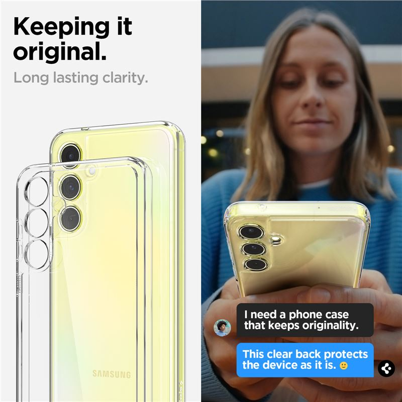 Samsung Galaxy A55 Ultra Hybrid Case Hülle (ACS07528) - Transparent