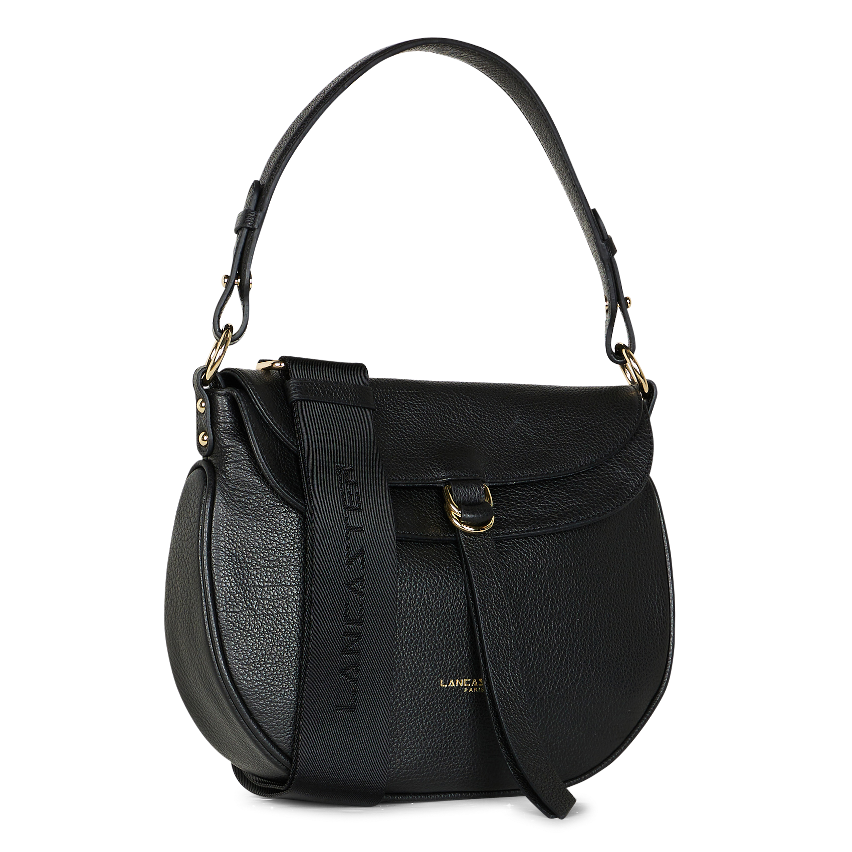 DUNE GAIA - Sac besace en cuir| Noir