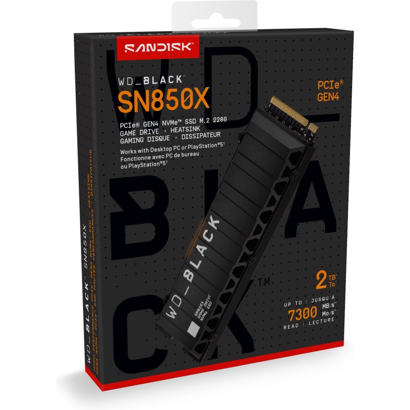 Western Digital Black WD_BLACK SN850X NVMe 2 To M.2 PCI Express 4.0