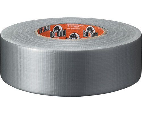 Roxolid Profi Duct Tape textieltape zilver 50m x 48mm