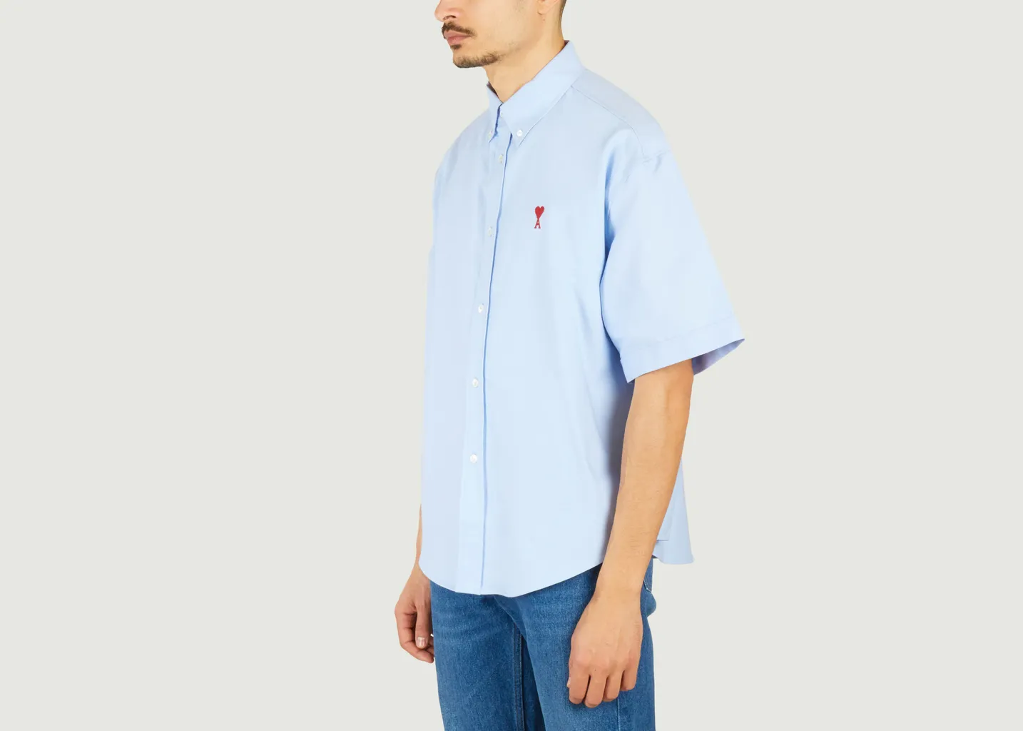 Chemise Coupe Boxy Manches Courtes AMI Paris