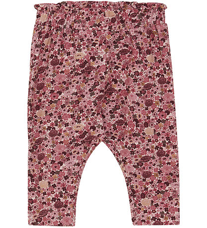 Minymo Hosen - Dusty Rose m. Blumen