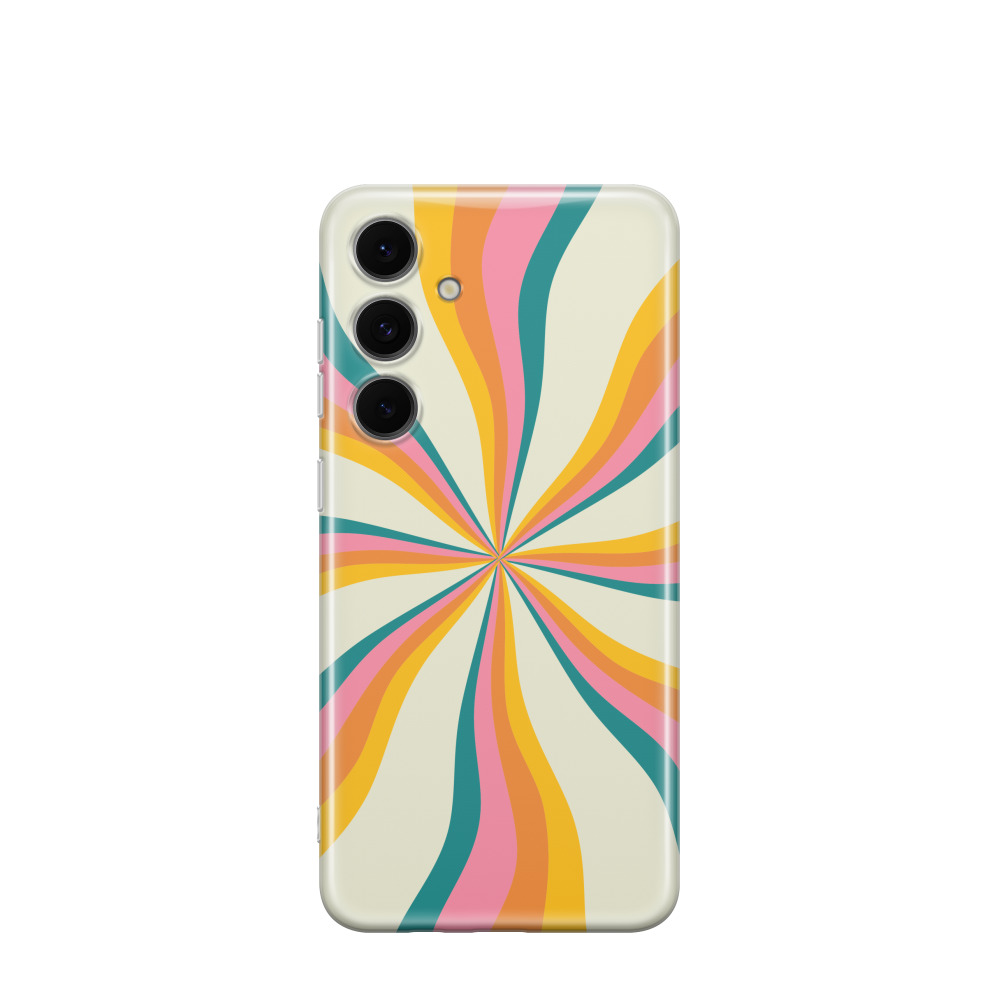 Samsung Galaxy S24 FE Gummi Hülle Sommertwist - Gelb