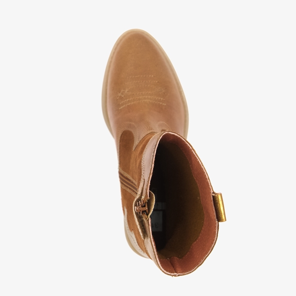 GROOT meisjes western boots cognac
