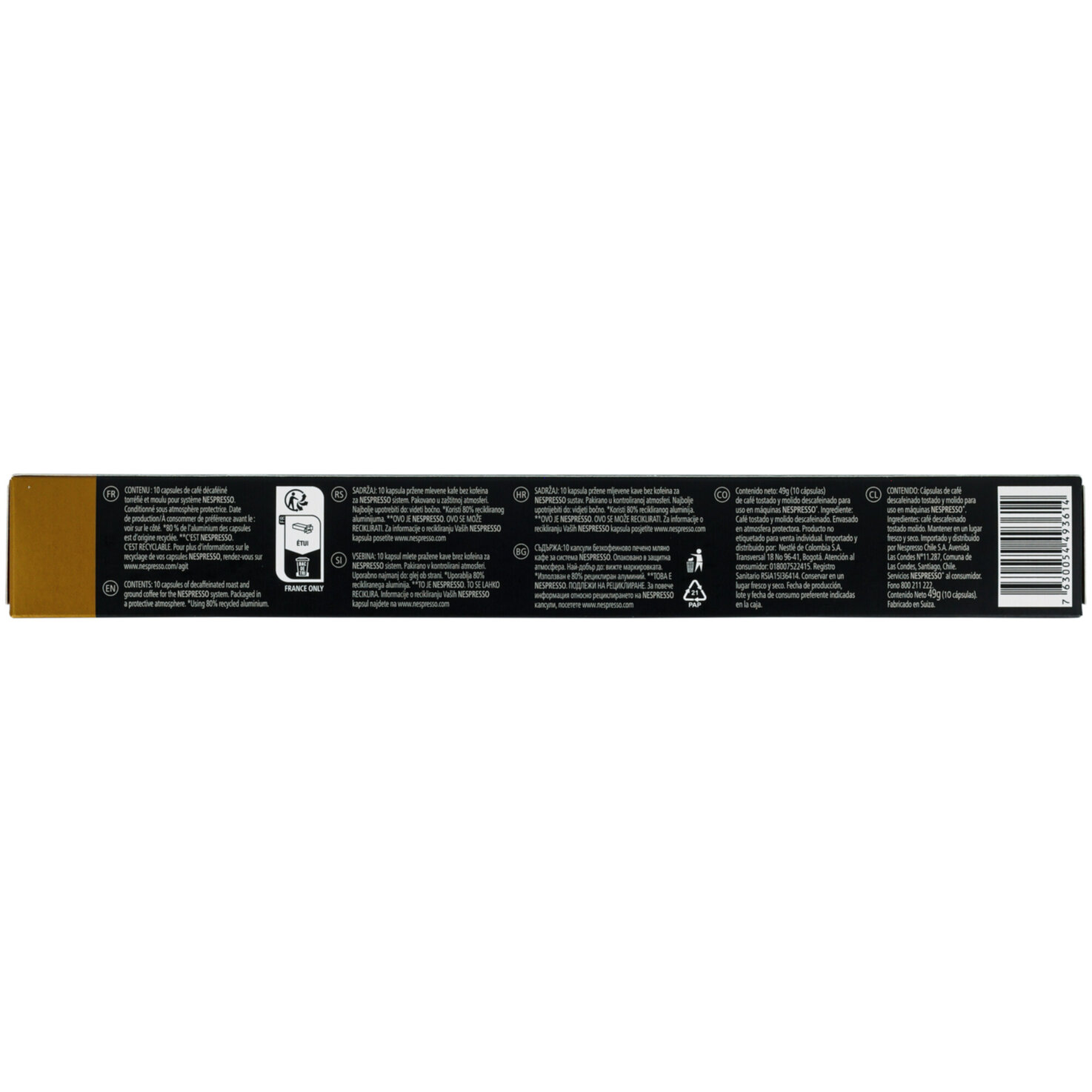 Nespresso Volluto Decaffeinato 10 Kapseln