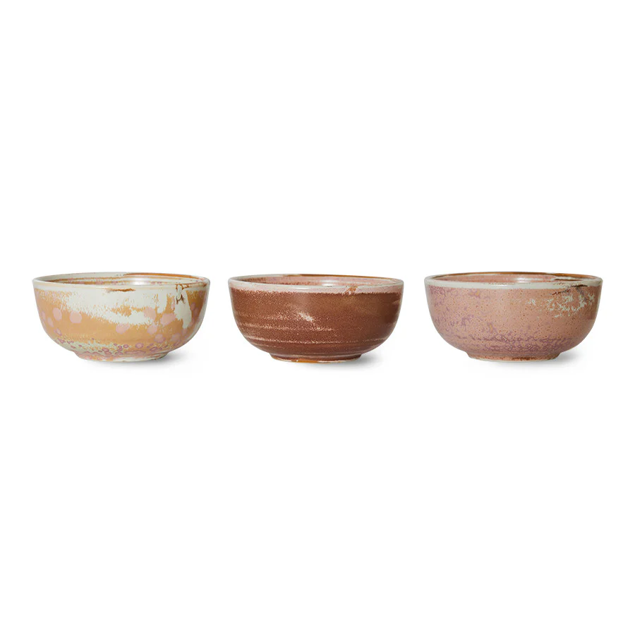 HKliving  Chef ceramics skål, rosa - Ø10,7 cm.