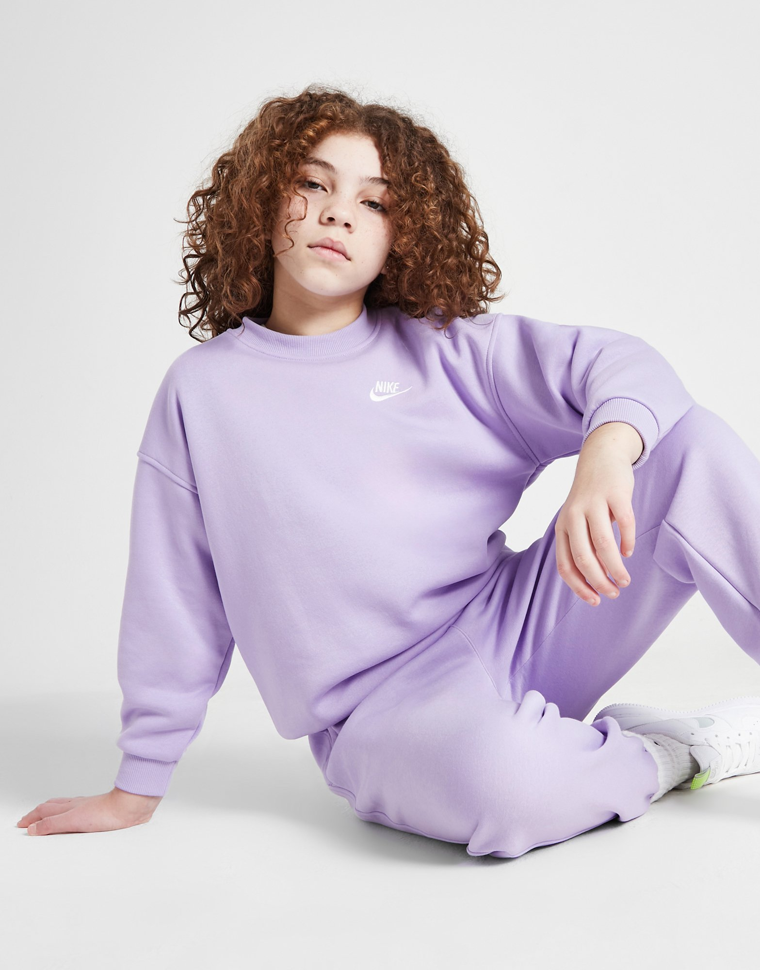 Nike Girls' Oversized Club Fleece Sweatshirt Junior