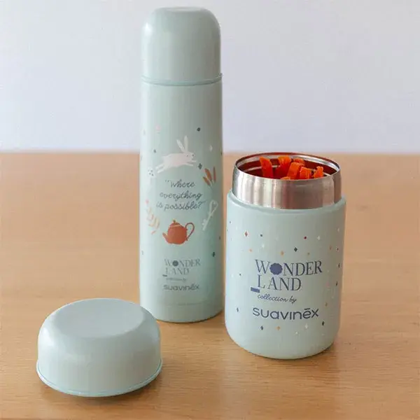 Suavinex, Wonderland, Pote Térmico - Azul Wonderland - 350ml