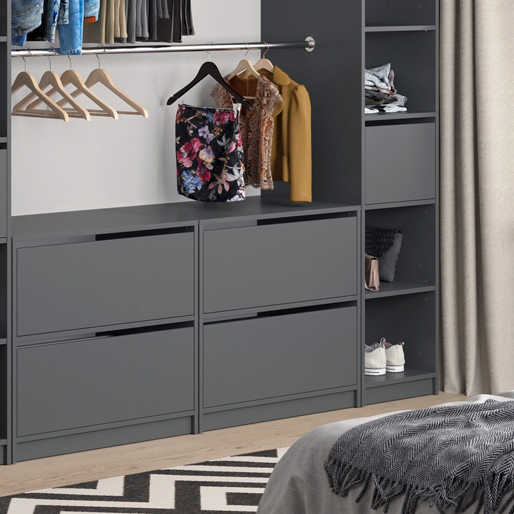 Vicco Schubladen 2er Set groß für Kleiderschrank Visit Schubladenset Kommode