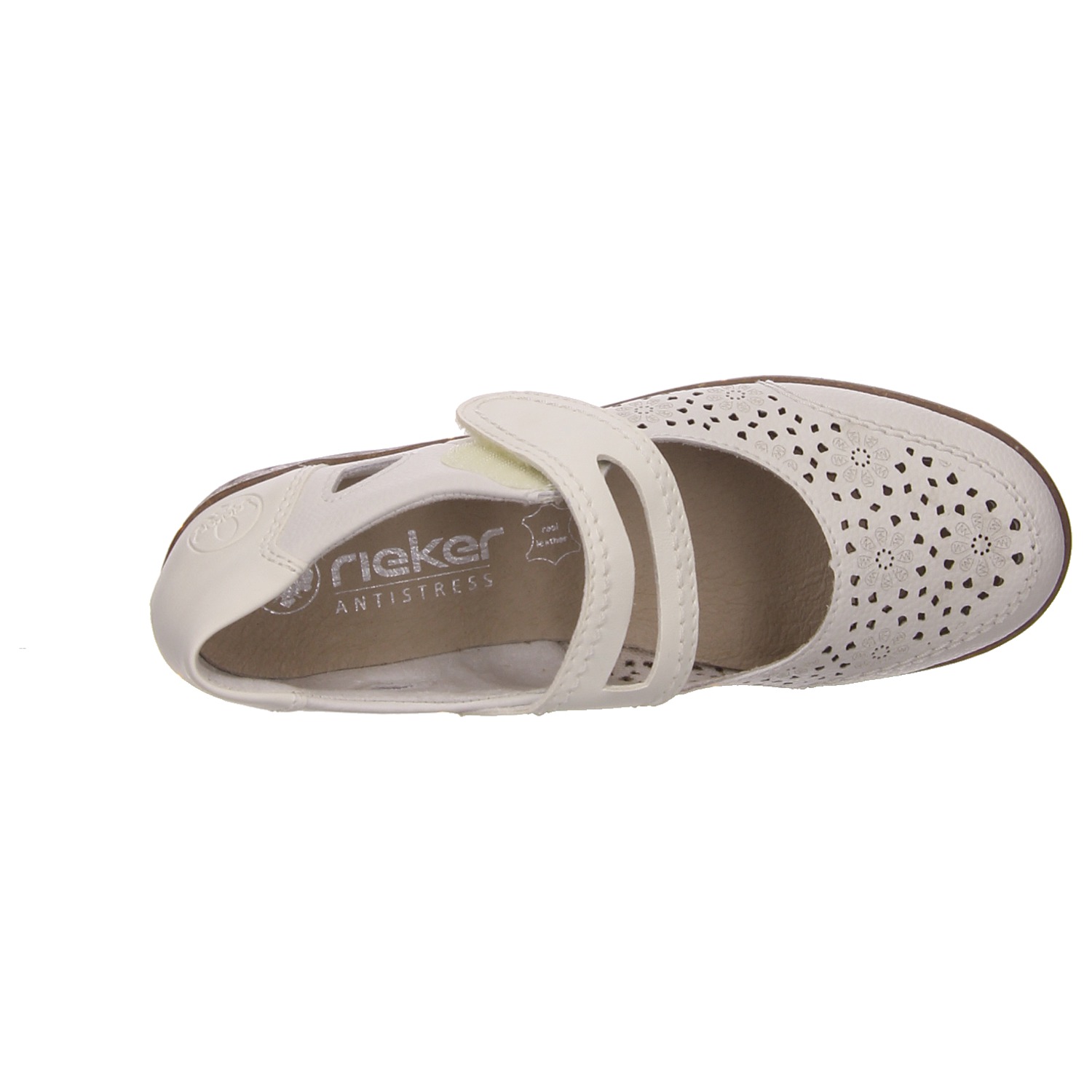 Rieker Halbschuh weiß weiss/weiss kombi