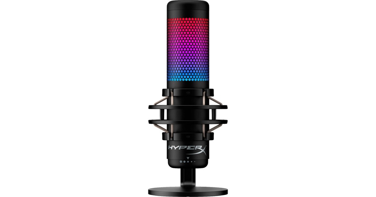 HyperXQuadCast S microfoon  (Zwart, RGB led)
