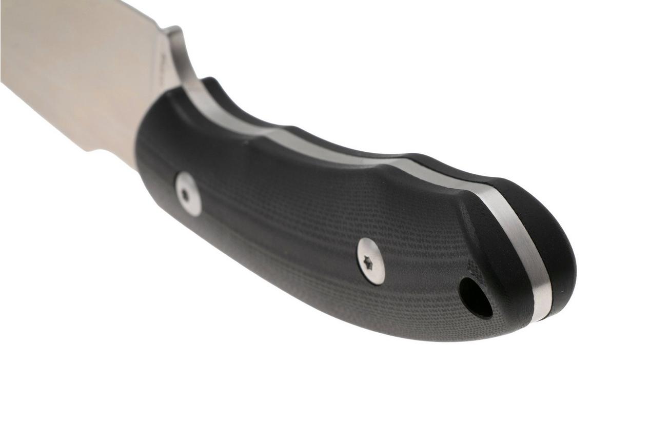 CJRB Mutt J1958-BK Satin AR-RPM9, Black G10, vaststaand mes, Jonathan Shaw design