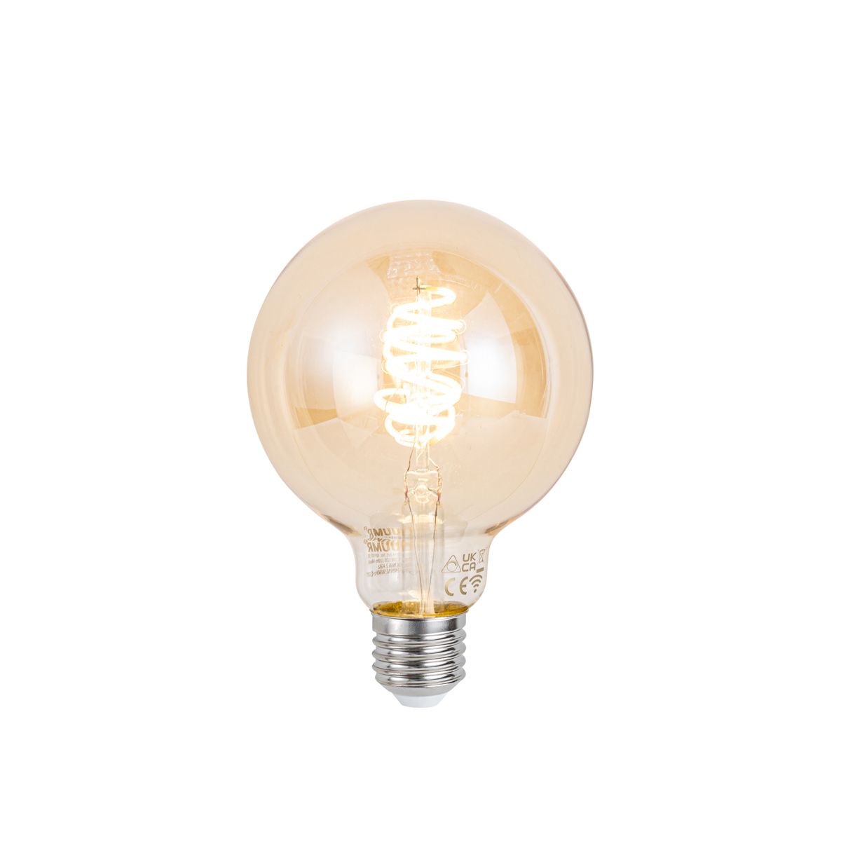 Industriële smart plafondlamp donkergrijs incl. Wifi G95 - Cage