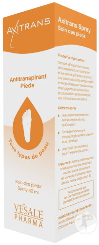 Axitrans Antitranspirant Pieds Crème Tube 75ml