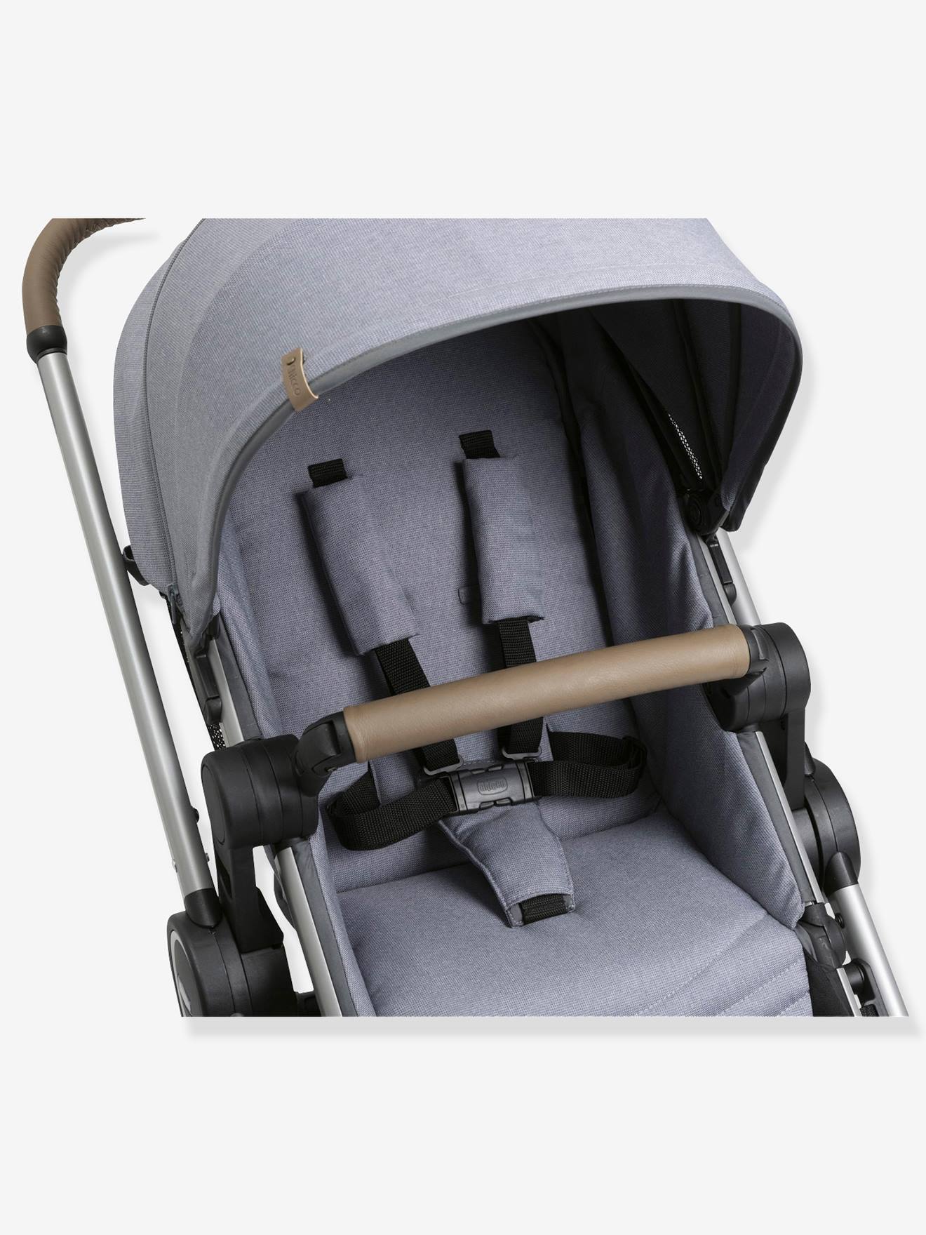 Carrinho de bebê Chicco Best Friend Pro Comfort i-Size Trio, cinza