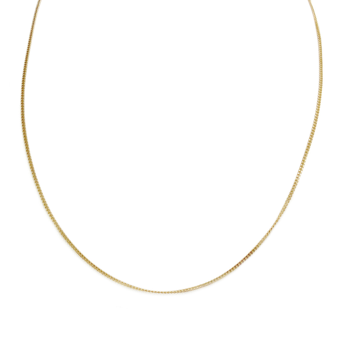 Chaine d'occasion or 750 jaune maille gourmette 51.5 cm