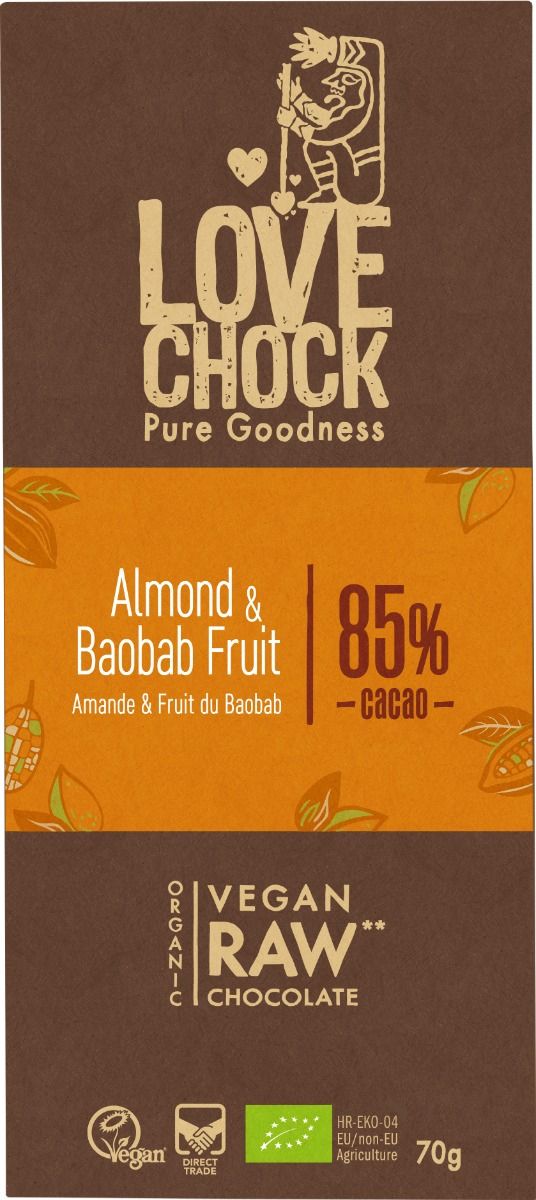 LoveChock Almond/baobab 85%