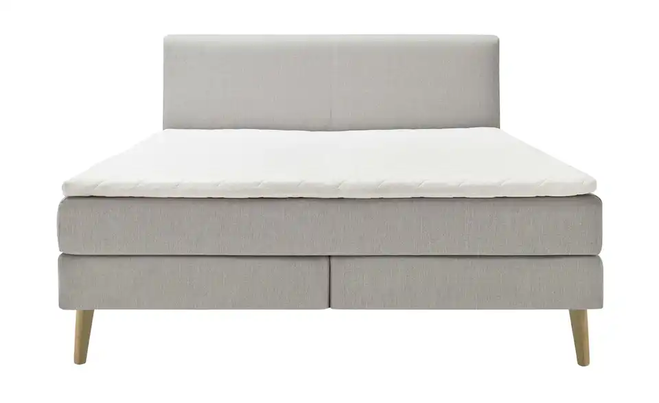 Boxspringbett Greta Hellgrau H2 160 cm