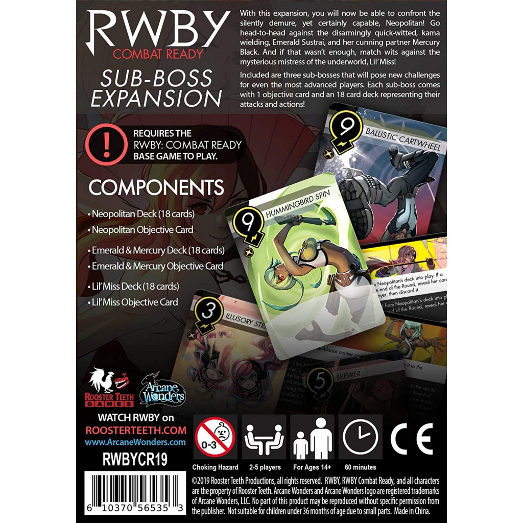 RWBY: Combat Ready Sub Boss Expansion