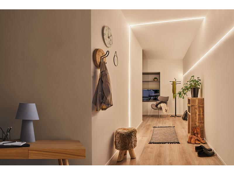 Paulmann LED-Stripe MaxLED Flow 2700 K, 3 m Basisset Licht-Streifen ohne sichtbare LED Punkte