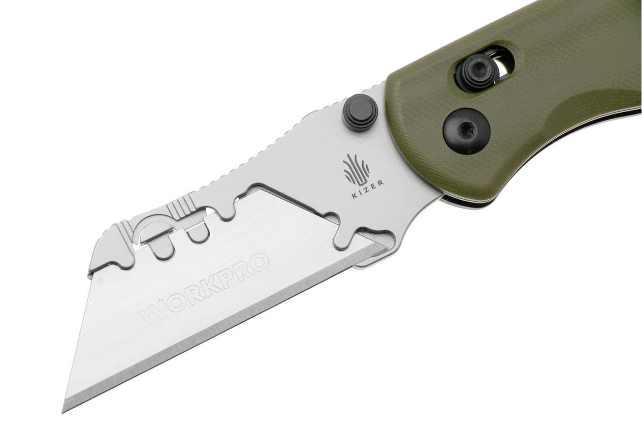 Kizer Drop Bear Utility V3619JA6 Green G10, zakmes