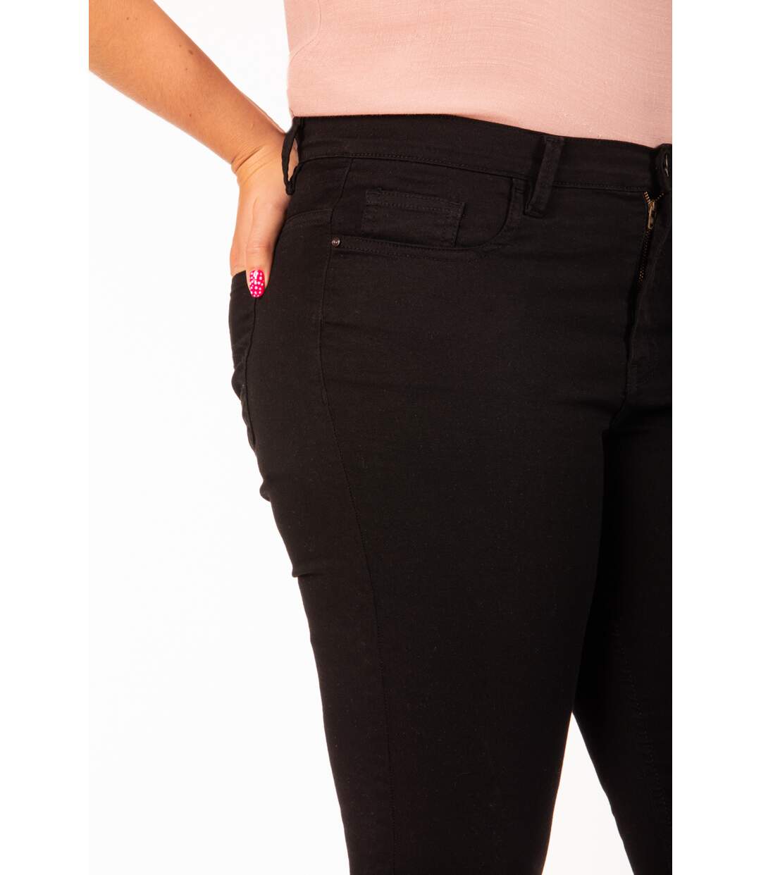 Jeans bootcut OBBO3 NOIR