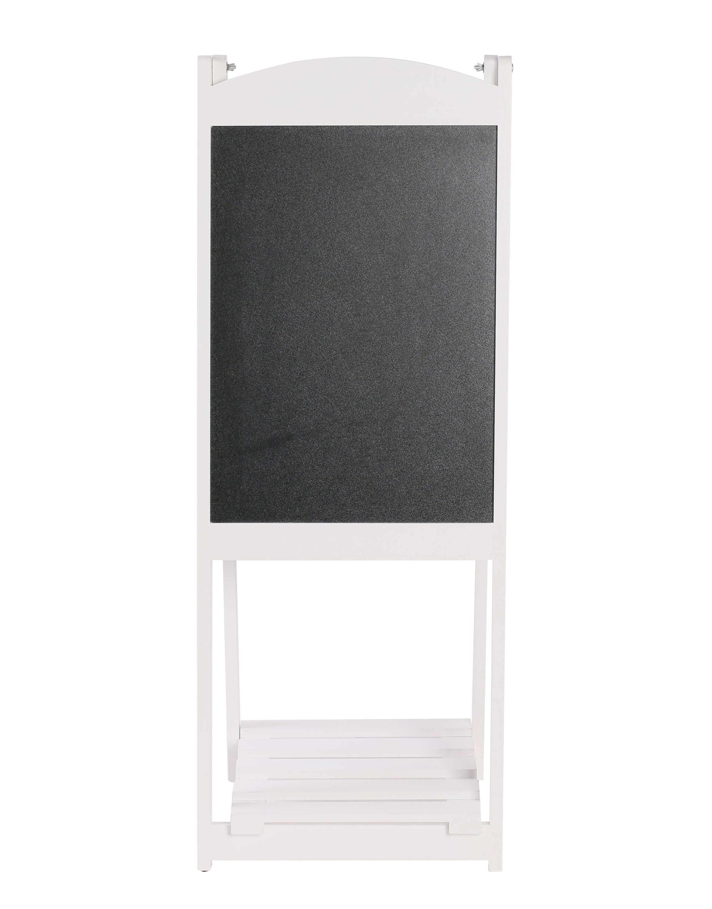 Kundenstopper Kreidetafel mit Ablage 110 x 41 cm weiss