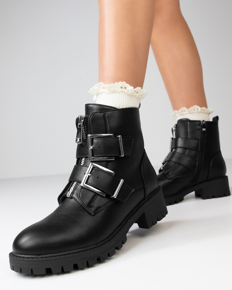 Dolcis Bikerboots  - zwart