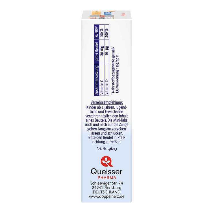 Doppelherz Vitamin D + C Mini-Tabs family system, 20 St