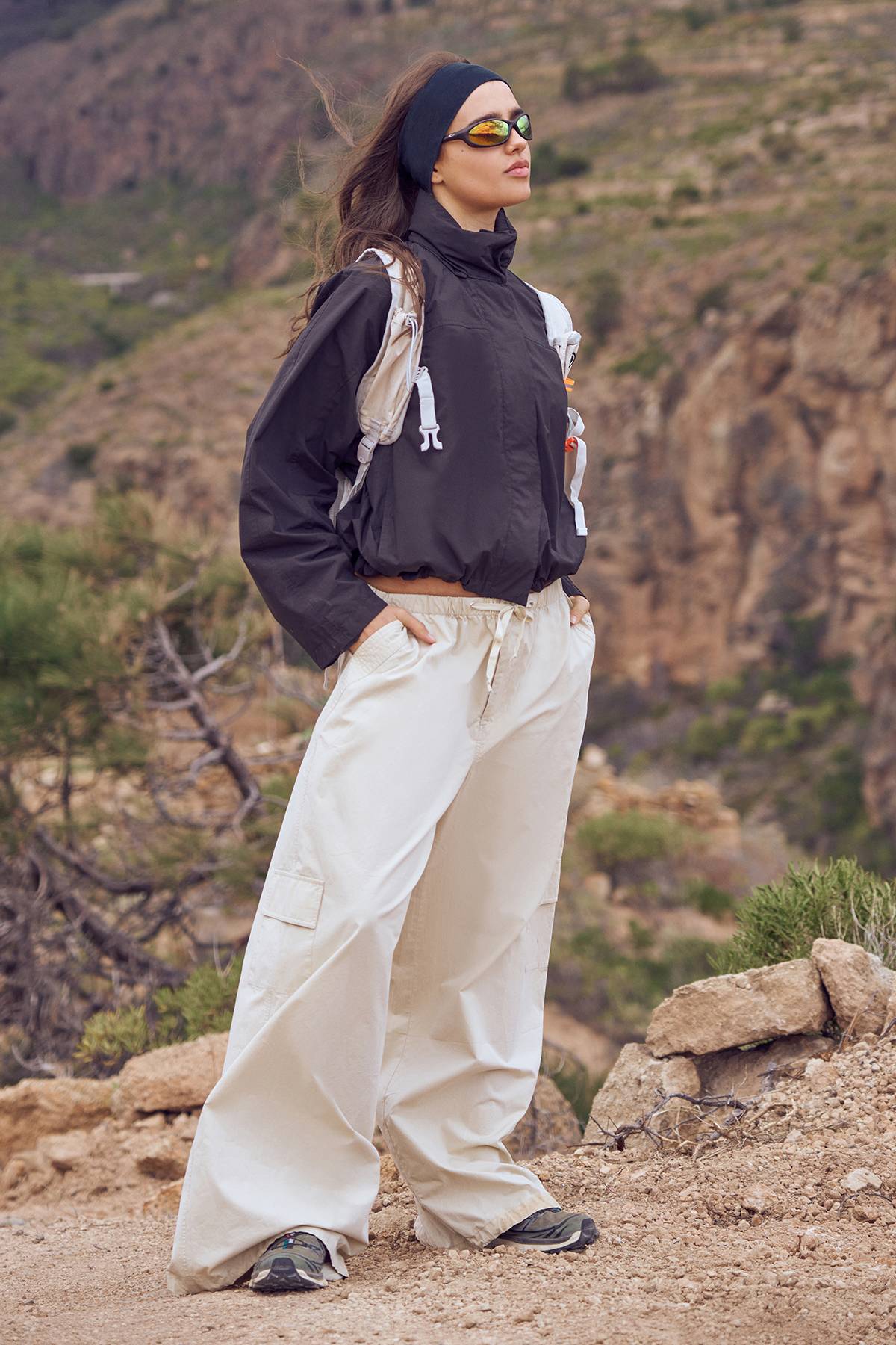 Pantalon Cargo En Sergé Lavé Dsgn Studio