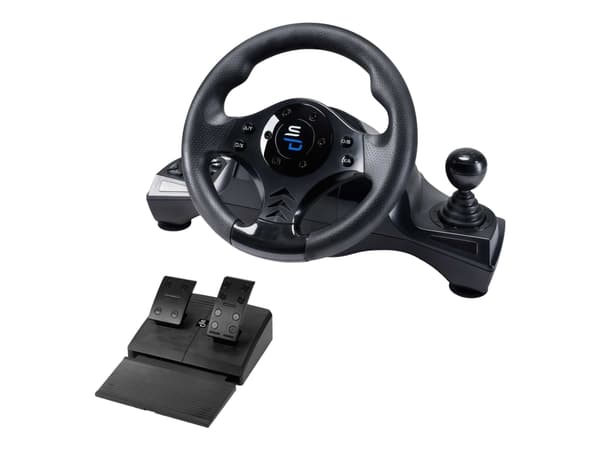 Superdrive GS750 Drive pro - Sett for hjul, pedaler og girskiftehevarm - kablet - for PC, Microsoft Xbox One, Sony PlayStation 4, Microsoft Xbox Seri