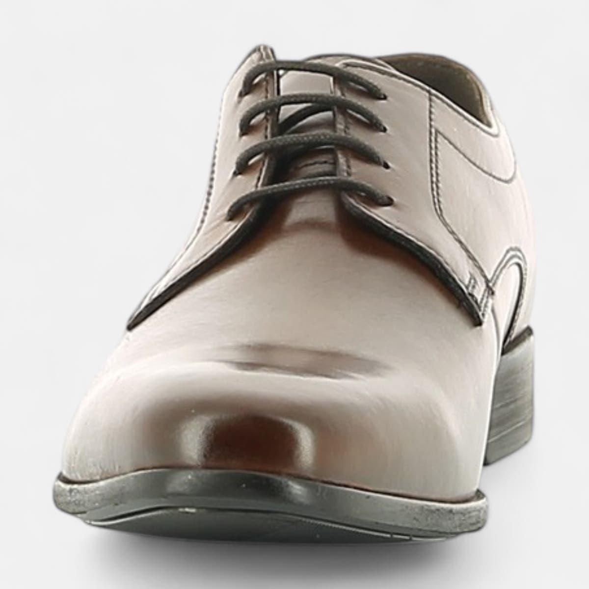 Derbies Homme en cuir cognac