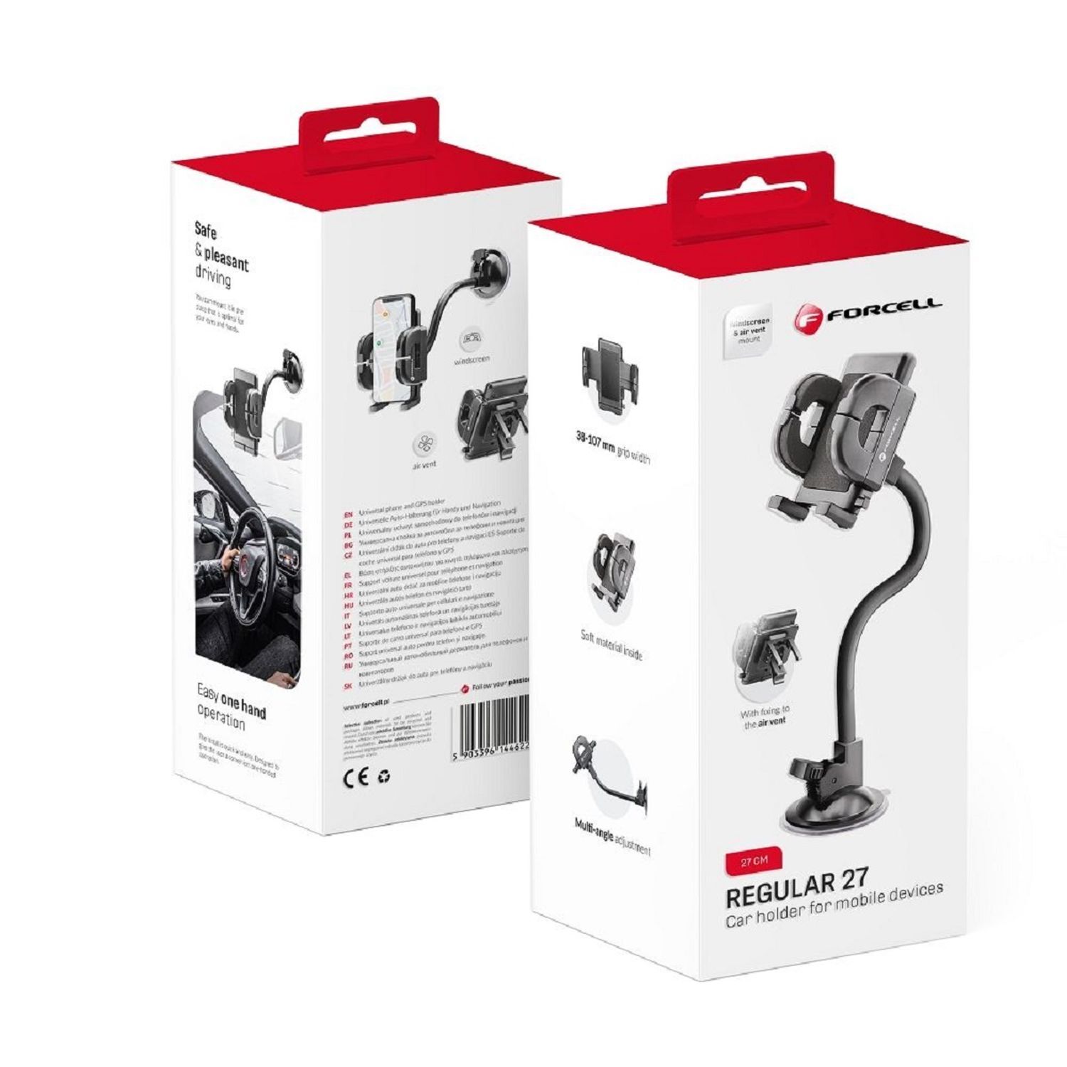 Autohalterung KFZ-Halterung GSM (REGULAR) + BOGEN (27cm)