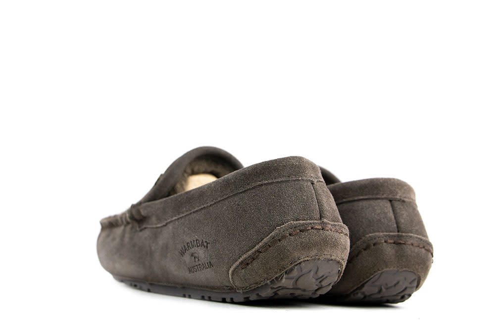 Warmbat Pantoffels Grijs Earlwood Pebble Suede