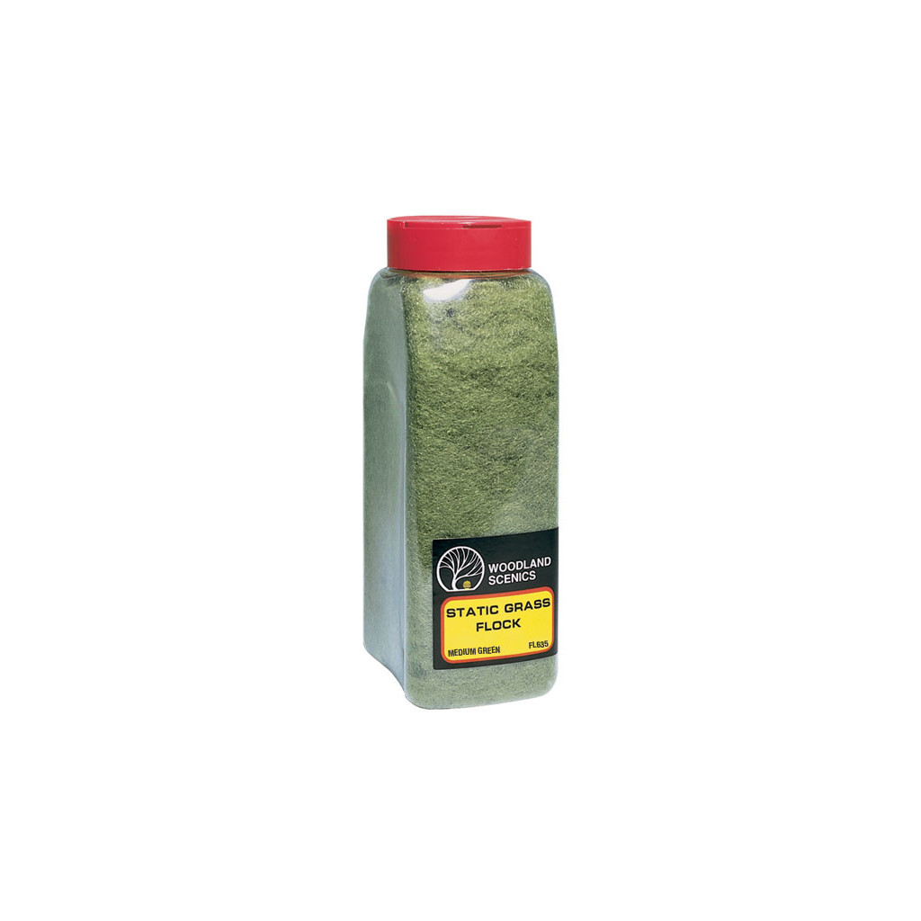 Woodland Scenics - Herbe Statique en Shaker - Medium Green