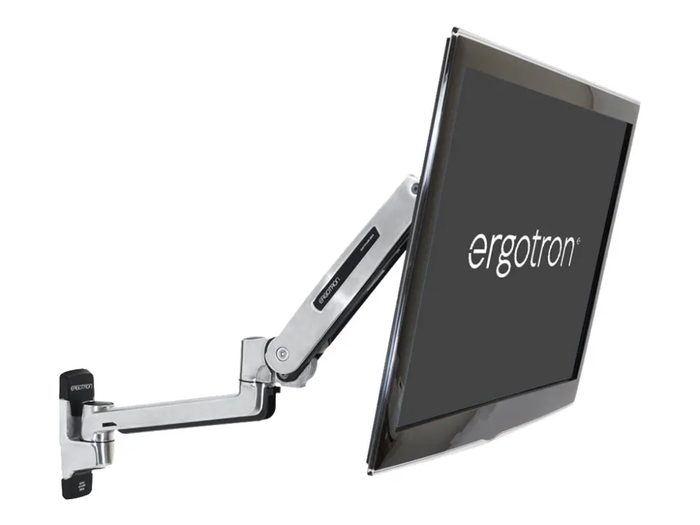Ergotron LX - Monteringssæt (sidde-standerarm, forlængelse, base, VESA adapter) - for LCD display - kapacitet 3,2-11,3 kg - poleret aluminium - skærmstørrelse: op til 42