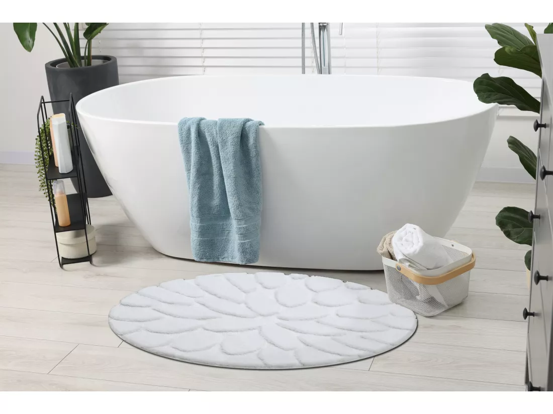 Tapis de salle de bain SUPREME cercle STONES, des pierres, antidérapa cercle 100 cm