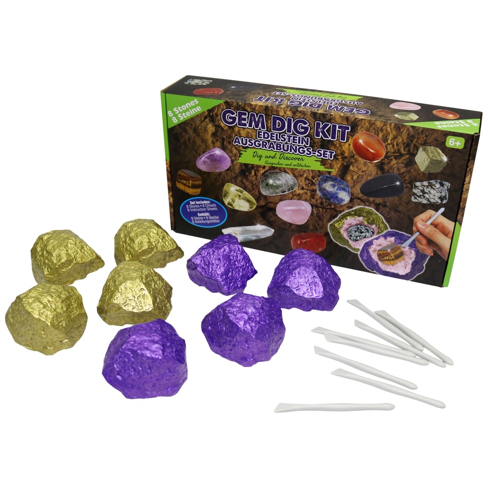 Edelsteinsuchset, 8er-Packung, Sortiment