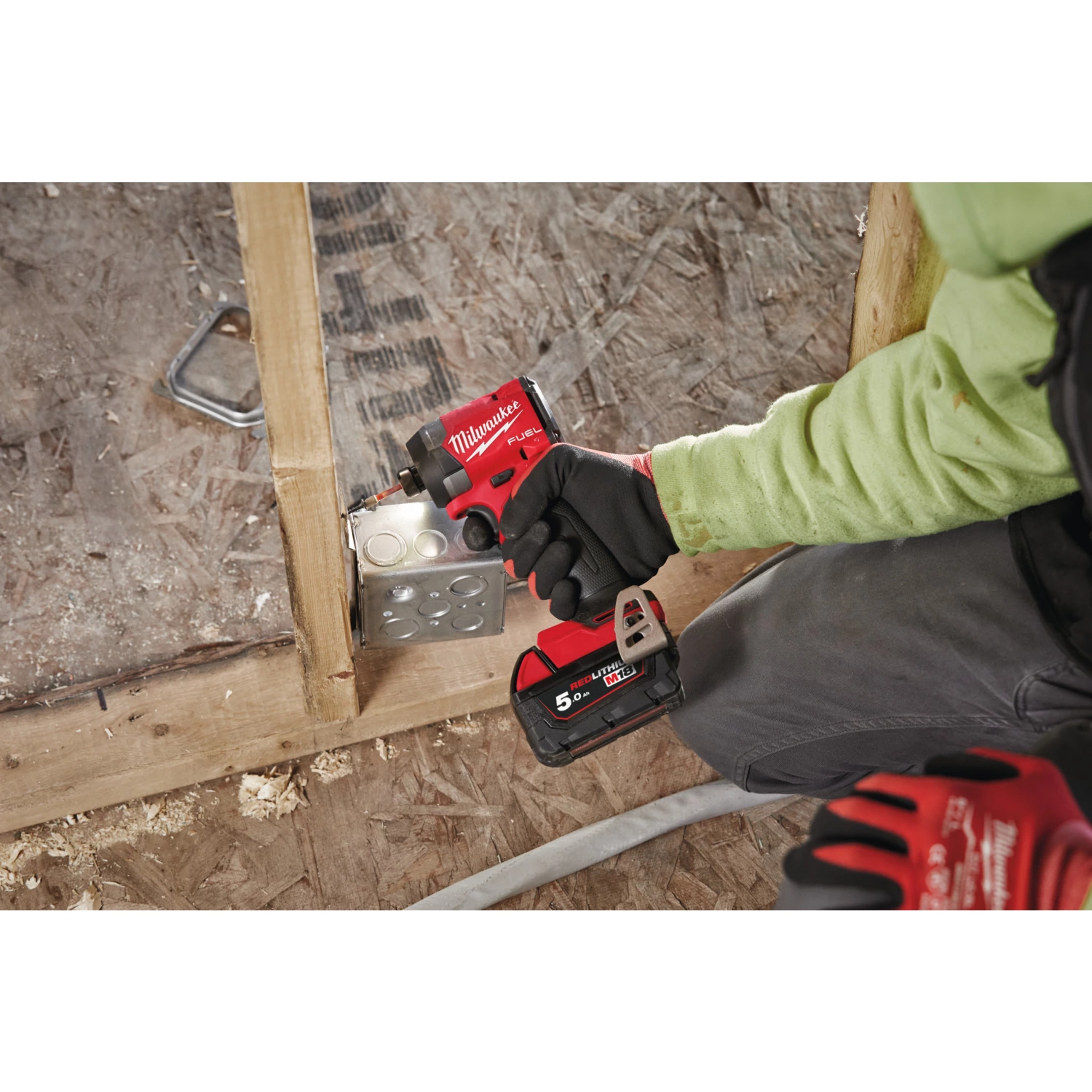 Milwaukee M18 FID3-502X 18V Li-Ion accu slagschroevendraaier set  (2x 5.0 Ah accu) in HD Box - 226 Nm - 18V