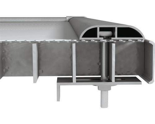 Lichtschachtafdekking home protect aluminium 60x115 cm