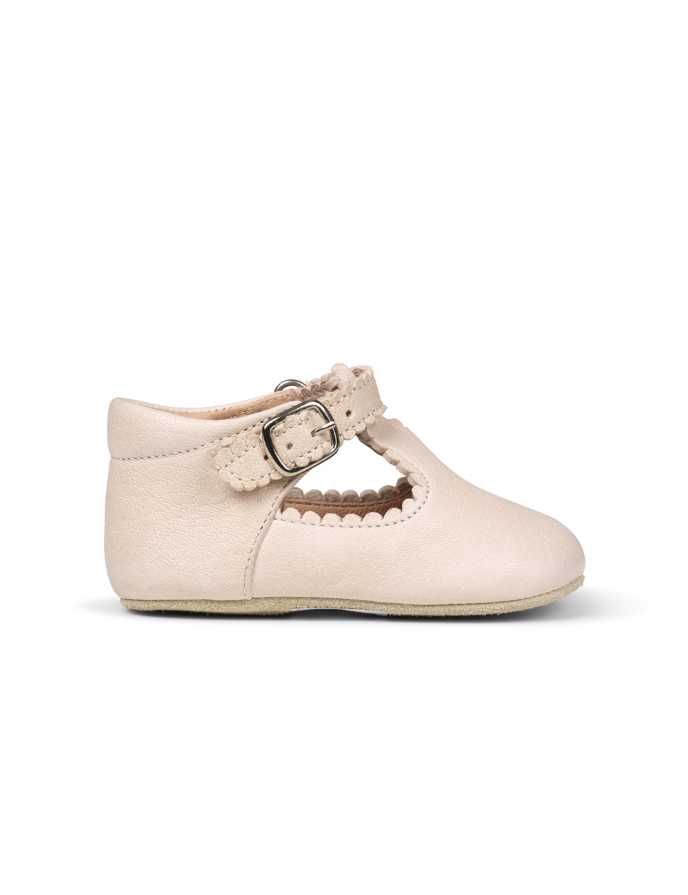 Baby Scallop T-bar - Cream