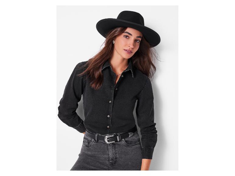 Denim dames blouse